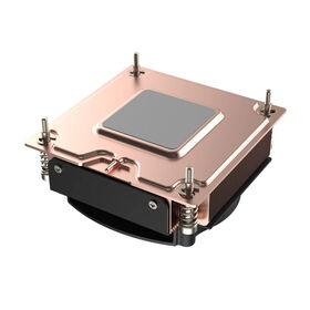 Disipador de CPU activo 2U con aletas de cobre, disipador de calor VC y ventilador para procesador de servidor