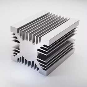 Heatsink Aluminium Bentuk Persegi atau Bulat untuk Peralatan Komunikasi, Komputer, Catu Daya, Pemotongan