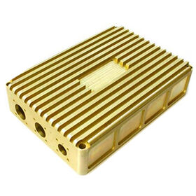 Heat Sink Mesin CNC, Heat Sink Emas Ekstrusi Aluminium untuk Energi, Heat Sink Ekstrusi Aluminium