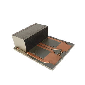 Heatsink Server Sirip Ritsleting Disipasi Daya Tinggi Aluminium Kustom 300W
