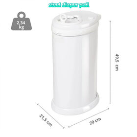 Baby Supplies & Products Nappy Bin Odor Locking and No Special Bag Required Steel Diaper Pail