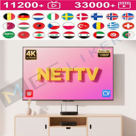 Wholesale M3u IPTV Subscription Nettv 12months Server Free Test Xtream Code IPTV Reseller Panel Europe Channel