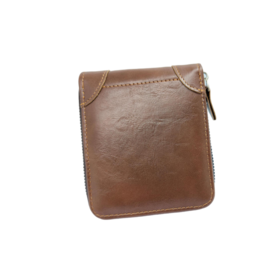 Étui d'identité en cuir véritable pour hommes et femmes, porte-carte de visite, petit portefeuille antivol RFID, porte-carte de crédit Étui d'identité en cuir véritable pour hommes et femmes, porte-carte de visite, petit portefeuille antivol RFID, porte-carte de crédit