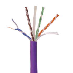 CAT6 1000FT (305m) Lila UTP Ethernet Kabel 23AWG Netzwerk LAN Massiv Draht Pull Box LSZH 0.57mm Kupfer Bestandene Fluke-Prüfung