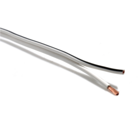 10awg-20awg OFC 2-adriges paralleles Litzenkabel Lautsprecherkabel Zwillingslitze Auto Heim Audio Kabel Flaches Elektrokabel Kupfer Weiß