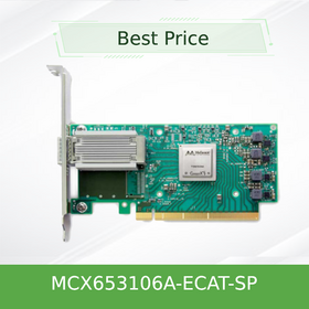 N-VIDIA MCX653106A-ECAT-SP Low-Profile 100G Dual-Protocol Network Card with QSFP56 Connector for Cloud Infrastructure