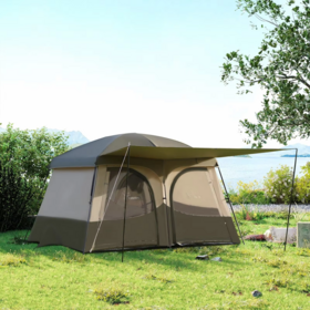 Two Room Extra Large Outdoor Camping Tents, Cheap 4/6 Persons Waterproof Outdoor Family Luxury Big Camping Tent