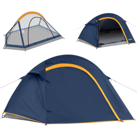 Camping Tent 4 Person, Waterproof Windproof Tent with Rainfly Easy Set Up-Portable Dome Tents for Camping