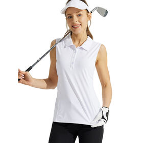 New women's sleeveless tops fashion POLO shirt sports breathable quick-drying golf apparel