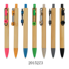 Classic Trendy Advertising Promotional Biodegradable Bamboo Wheat Straw Plastic Ball Pen