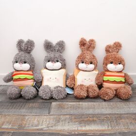 YUNLIN custom bread hamburgers rabbit animal plush toys birthday gifts