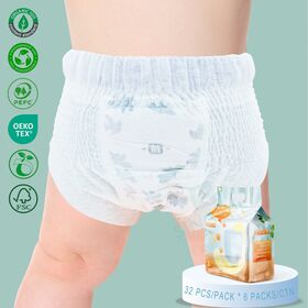 OEM Ultra Weiche, hochwertige, superabsorbierende, atmungsaktive Baby-Trainingswindelhosen zum Hochziehen
