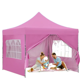 Wholesale Custom 3x3m Steel Gazebo Tent Canopy Waterproof Pop-Up Folding Design Power Coating for Events Garden Buildings