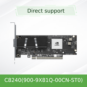 بطاقة الشبكة المتقاربة: ConnectX-8 SuperNIC مع خط أنابيب برمجة متقدم للحوسبة السحابية والذكاء الاصطناعي C8240 900-9X81Q-00CN-ST0