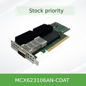 Mellanox ConnectX-6 DX MCX623106AN-CDAT بطاقة محول شبكة مزدوجة المنفذ 100 جيجابت إيثرنت QSFP28 PCIe 4.0 x16 لـ HPC والذكاء الاصطناعي والحوسبة السحابية