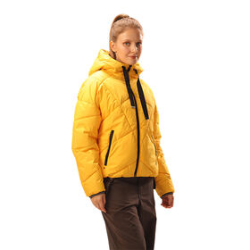 Customized logo quilted bomb jacket for winter warmth, outdoor casual fashion, men's and women's clothing