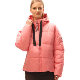 Custom LOGO Women's Puffer Down Jacket Warm Quilted Down Bubble Jacket Winter Outdoor Long Padded Puffer Coats for Ladies