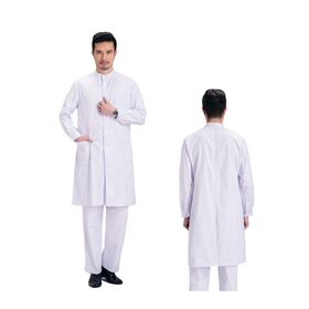 Servicio de personalización OEM Venta al por mayor Uniformes de laboratorio universitarios Batas blancas