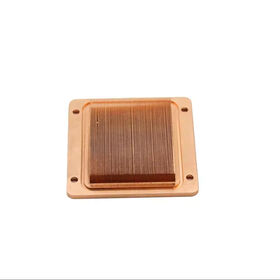 Outlet Pabrik Custom Copper Pin Fin Heatsink Tembaga, Heat Sink Tembaga Kecil, Foto Heat Sink Tembaga Pin Fin