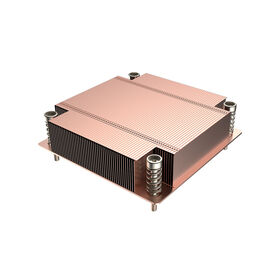 Dissipador de calor de cobre personalizado, dissipador de calor skiving de alto desempenho, resfriamento de água com ranhuras de pino, dissipador de calor de cobre extrudado para LED de CPU