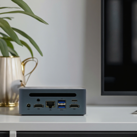 Mini PC Ultra Portabel AMD Ryzen7 5700U, 16GB RAM 512GB SSD, WIFI6.0 BT5.2, Dukungan Layar HDMI Ganda untuk Bisnis, Rumah, dan Sekolah