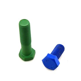 High-Tensile Strength Bolts Hex Head Bolts Nut Corlorful Ptfe 4.8/8.8 Grade Fully/Partially Hex Bolt With Nuts