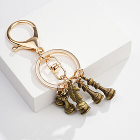 Custom Luxury Metal Key Chain 3d Company Logo Keyring Gold Plated Hard Metal Keychain