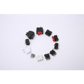 Multiple specifications Rocker Switch with 10,000 cycles lifespan/rating 3A/250VAC, 6A 125VAC, 10A/125VAC