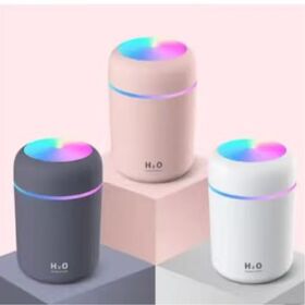 Portable Humidifier with LED Lights Battery Operated Windmill for Car and Home Sale for Hotels 1-Year Warranty