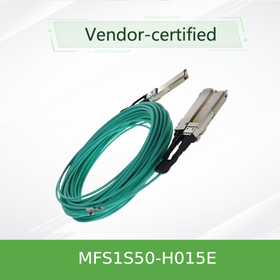 High Quality Mellanox MFS1S50-H015E 15m OSFP56 to 2xOSFP56 AOC Cable - 200Gbps HDR Split to 2x100Gbps
