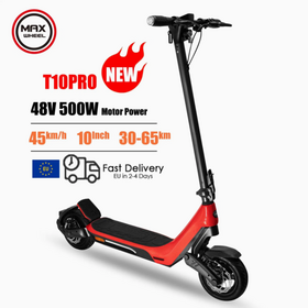 T10A Foldable Portable Long Range Best Adult 500 W 48V 10AH E-Scooter 10 inch off Road Tires