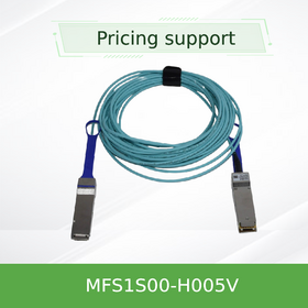 Cabo AOC Multimodo de Alto Desempenho MFS1S00-H005V de 5m, 200Gb/s, Compatível com InfiniBand HDR e Ethernet