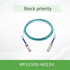 Cable Óptico Activo de Alta Velocidad MFS1S00-H015V AOC 200Gb/s, QSFP56 a QSFP56 Fibra Multimodo, 15m de Longitud para Switch de Red
