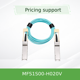 Cable Óptico Activo QSFP56 de Alto Rendimiento MFS1S00-H020V 200Gbps para Interconexión HDR de Centro de Datos