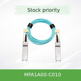 Cable Óptico Activo (AOC) de 100GbE de Alta Velocidad MFA1A00-C010, QSFP28 MMF, 10m para Centro de Datos