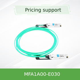 Cable Óptico Activo (AOC) EDR InfiniBand de Alta Velocidad, MFA1A00-E030 QSFP28, 100Gb/s, 30m, para Interconexión de Centros de Datos