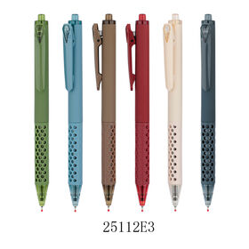 Supplier Office Smooth Writing Silent Plastic Click Roller Gel Ink Pens