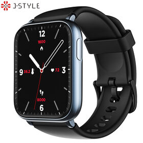 Jstyle 2203 ساعة ذكية 1.8 بوصة Android Ios من الفولاذ المقاوم للصدأ مقاومة للماء رياضية فائقة الذكاء للرجال والنساء والسيدات والبنات والأولاد والأزواج