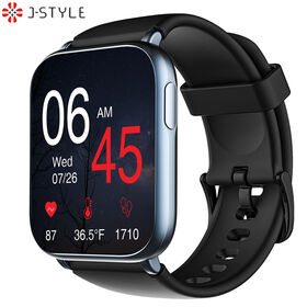 Jstyle 2203 Rechteckige, wasserdichte, modische Smartwatch Digital Ios Android Montre Smart Watch mit Touchscreen für Männer, Verliebte, Paare