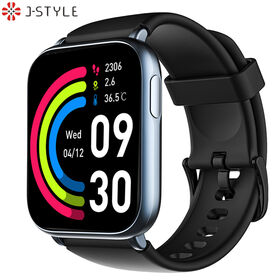 Jstyle 2203 Noir Cher Ce Fc Rohs Haut de Gamme Ip68 Haute Qualité Grand Écran Luxe Complication Montres Intelligentes pour Hommes Femmes