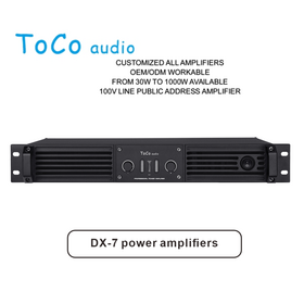 Amplificador de Potencia Profesional Dx-7: 2100W Puenteado a 8 ohmios, Enfriamiento de Doble Velocidad Variable, para Escenarios/Conferencias