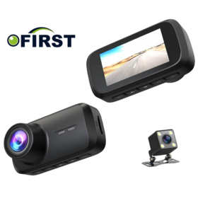 Caméra de tableau de bord WiFi avec écran IPS de 1,97 pouce, caméra de voiture 1080P de haute qualité avec enregistrement à 2 canaux, surveillance de stationnement, capteur G