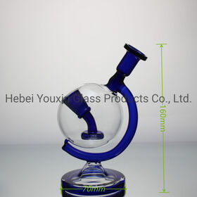 Benutzerdefinierte Tellurion-Form Glas Dab Rig Pyrex Glas Wasserpfeife