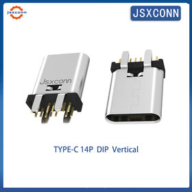 Jsxconn Factory Hot Sale USB Type C 14-Pin Connector, Universal Charging Connector for Phones and Cars, Available in Wholesale