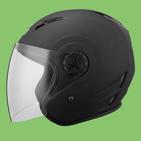 Bluetooth Casque Moto Vintage 3/4 Casque Moto Avec Double Visière Pour