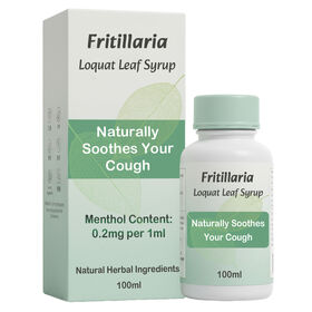 Sirop de Supplément à Base de Plantes Fritillaire et Feuilles de Nèfle pour Apaiser Votre Toux