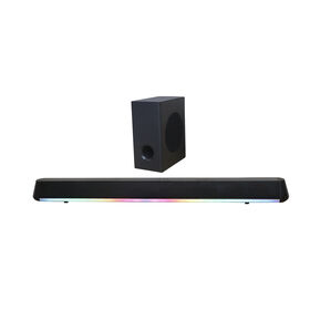 Barre de son OEM 2.1 canaux avec Bluetooth, haut-parleur avec lumière RGB, subwoofer sans fil, système audio domestique