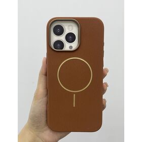 Supplier PU Leather Mobile Phone Case For Business With Slim Magsafe To Hold Power Bank