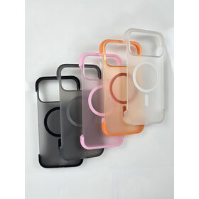 Capa de telefone colorida, PC + TPU + Fixação Magnética, capa de telefone sem moldura para iPhone 17, direto do fabricante original