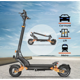 Maxwheel D3 Offroad-Roller mit 500/1000W Motor, 48V 10AH/20AH Akku und 10-Zoll-Reifen – Elektroroller mit Dual-Bremssystem und Umgebungsbeleuchtung